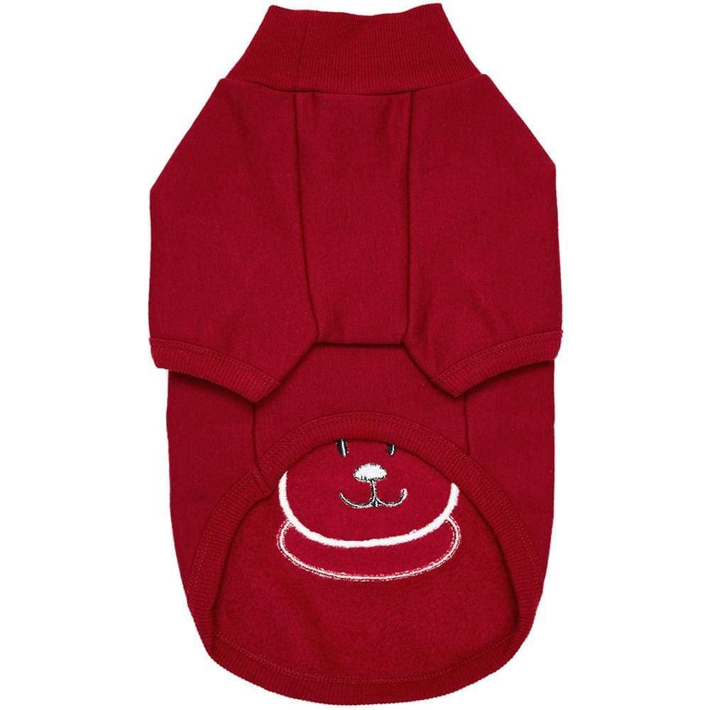 Blueberry Pet Soft & Comfy Merry Christmas Holiday Festive Bear Pullover Turtleneck Fall Winter Dog Sweatshirt Coat, Back Length 18", Warm Clothes for Large Dogs