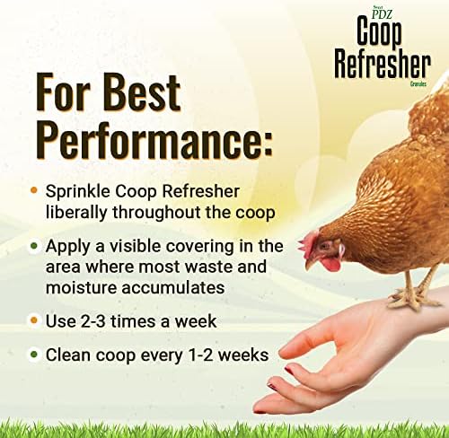 Coop Refresher - Zeolite Odor Eliminator - Essential Chicken Coop Accessory - 10 lbs