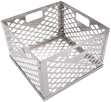Oklahoma Joe's 5279338P04 Stainless Steel Offset Smoker Charcoal Firebox Basket, Silver