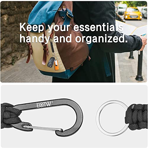 EOTW Paracord Keychain Clip Carabiner Paracord Lanyard for Keys Men Women 2Pack