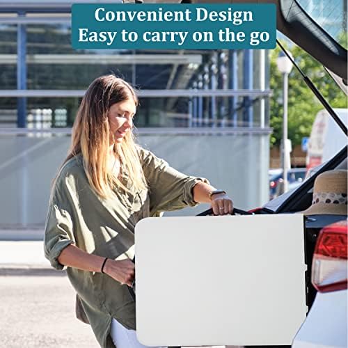 6FT Folding Table, Heavy Duty Plastic Table Portable Fold-in-Half Utility Table Indoor Outdoor Picnic Table w/Handle & Lock for Camping BBQ Party Wedding Market Events, 500LBS