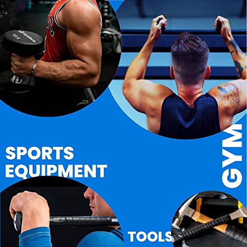 Core Prodigy Fusion Grip Tape - Silicone Rubber Wrap for Pull Up Bars, Barbells, Dumbbells, Sports and Gym Equipment, and Tools (10 Foot, Black)