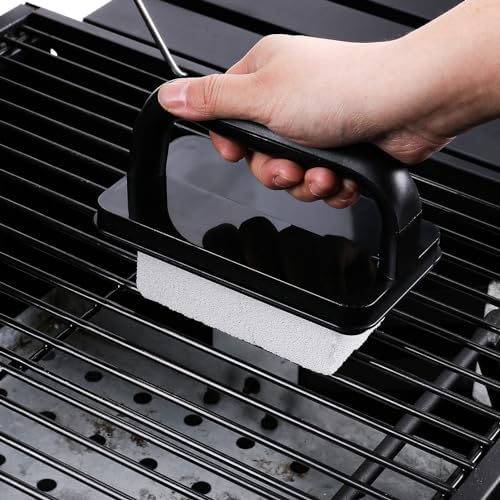 14 Pcs Griddle Cleaning Kit for Blackstone, Complete Flat Top Grill Accessories Kit with Scraper, Cleaning Brick, Scouring Pads, Easy to Remove Stain