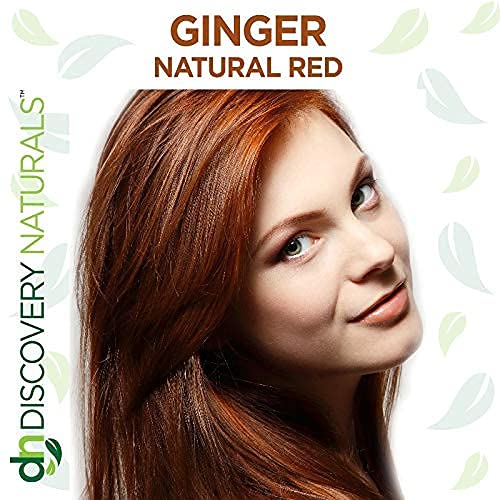 Red Henna Hair Color For All Kit | 100% All Natural Hair Dye & Beard Dye Powder (Ginger Natural Red) Organic, Herbal & Vegan Chemical & Cruelty Free Permanent Gray Coverage & Tinting