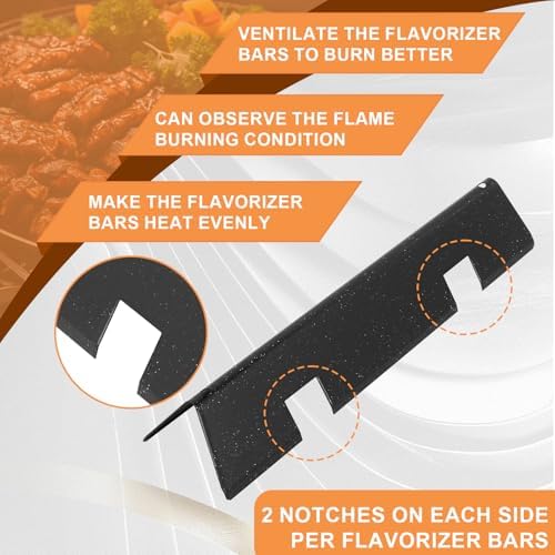 7635 Flavorizer Bars for Weber GS4 Spirit 2 Parts Replacement for Weber Spirit II & I E210 S210 E215 E220 S220 Grill, for Weber GS4 Grill Parts 67045 69796, Webber Parts 15.3" Bars,Porcelain-enameled