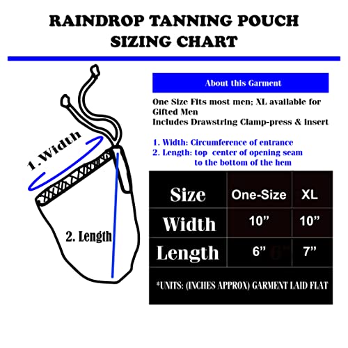 Men's Tanning Pouch Sun Protection Cover - White XL