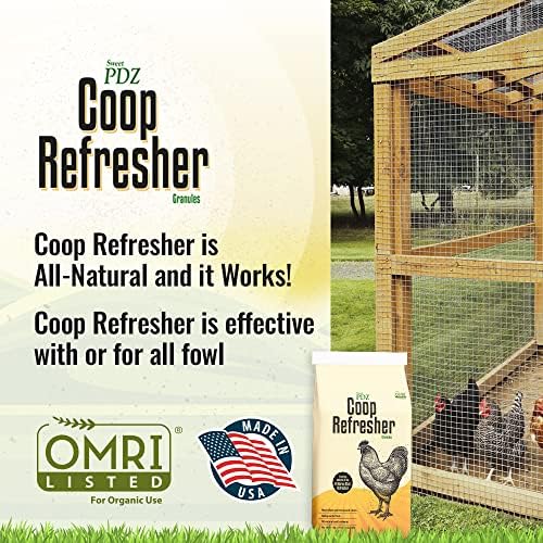 Coop Refresher - Zeolite Odor Eliminator - Essential Chicken Coop Accessory - 10 lbs