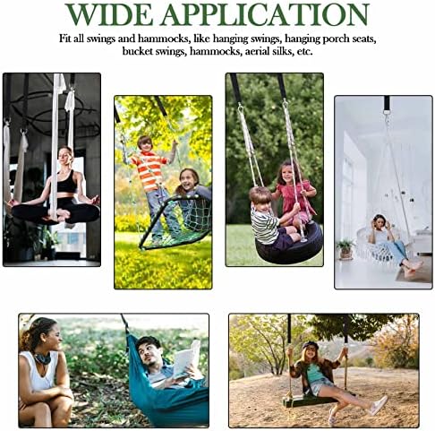Safe Tree Swing Hanging Straps Kit, 3FT/10FT/15FT/20FT, Heavy Duty Holds 5500LBS Extra Long Adjustable Tree Swing Straps, Easy & Fast Way to Hang Any Swing or Hammock(10 FT)