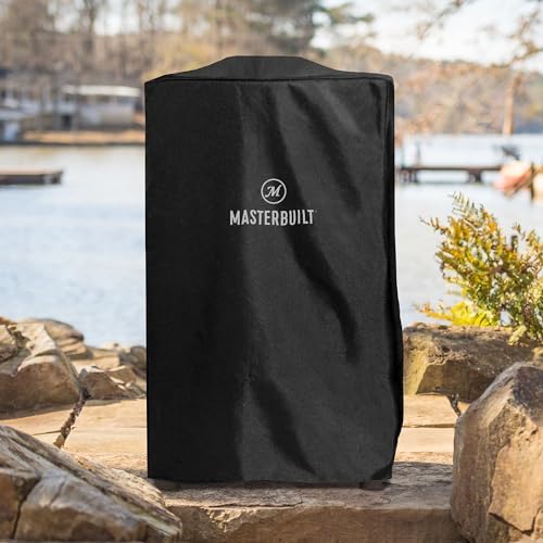 Masterbuilt® 40-inch Vertical BBQ Smoker Weather-Resistant Polyester Cover to Fit All Masterbuilt 40-inch Vertical Smokers in Black, Model MB20080210