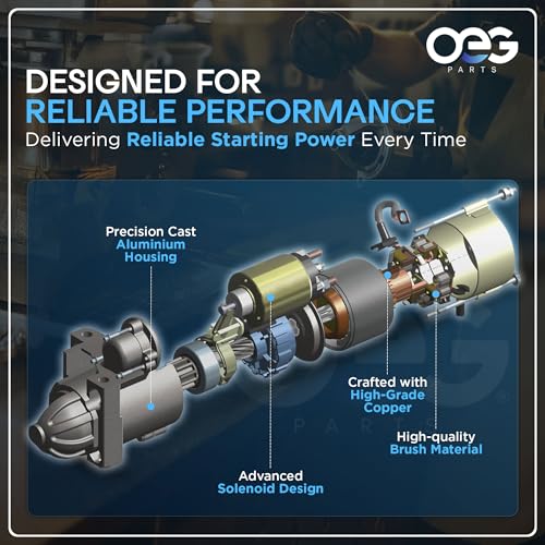 OEG Parts New Starter Compatible with Briggs & Stratton 12V CCW 14 Tooth Steel Gear 7HP-18HP 693552, 693551, RS41083, SBS0030, 41022028