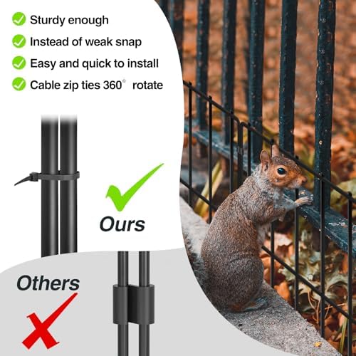 32 Panels Animal Barrier Fence, 32ft(L) X 13inch(H) No Dig Rabbit Fences, Dog Digging Defense Ground Bottom Blockers, Rustproof Metal Border for Garden Outdoor Patio Landscaping