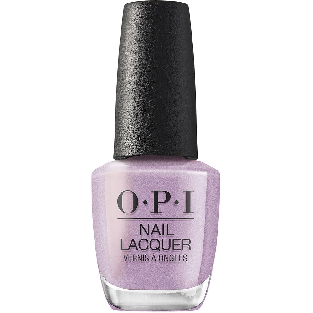 OPI Nail Lacquer Suga Cookie | Sheer Soft Purple Glitter Chip Resistant Nail Polish Your Way Collection