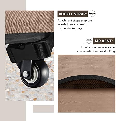 ULTCOVER Waterproof Grill Cover 58 inch, Heavy Duty BBQ Cover for 3-5 Burners Outdoor Gas Barbecue Grill