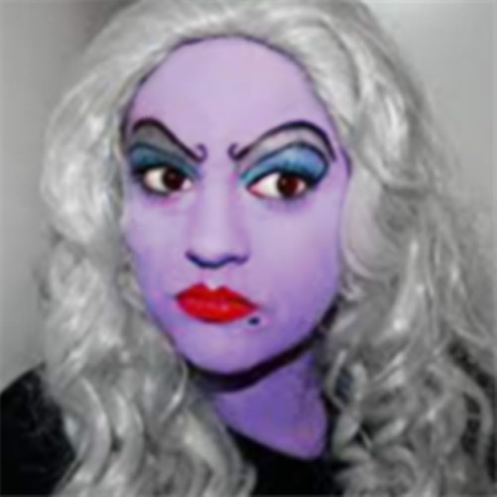 Go Ho Pastel Purple Body Paint Washable(2.37 oz,70 ml),Water Based Cream Lavender Face Body Paint for SFX Cosplay Ursula Costumes Festivals Halloween Makeup