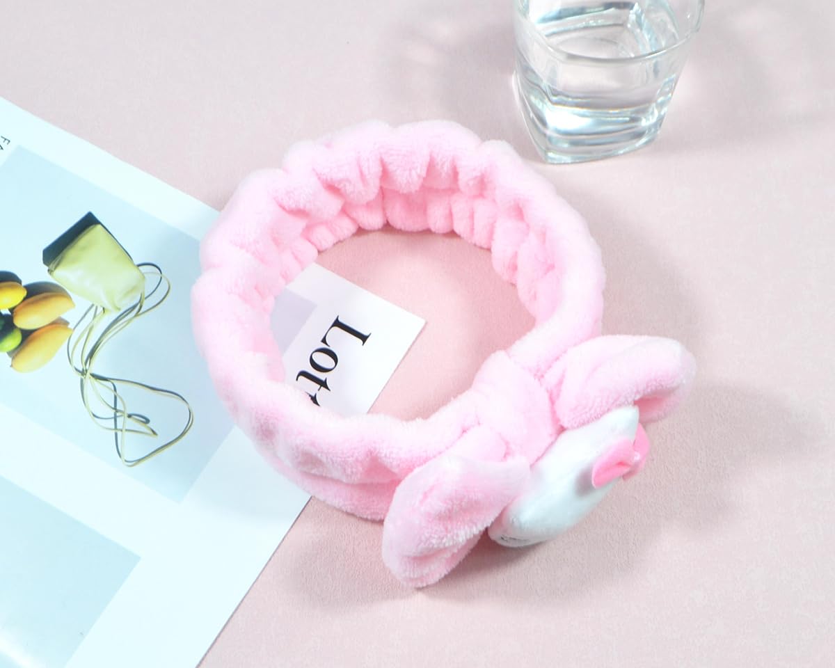 GGJQQDM Kawaii Headband for Spa, Makeup, Face Washing & Pajama Parties - Suitable for Girls and Women (F)
