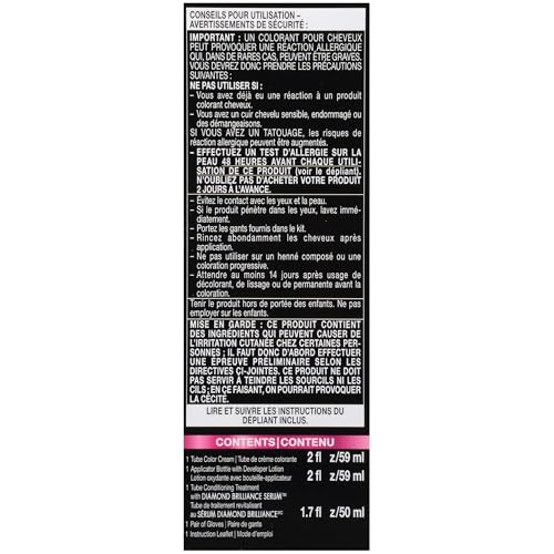Schwarzkopf Color Ultime Hair Color, 3.3 Amethyst Black, 1 Application - Permanent Black Hair Dye for Vivid Color Intensity and Fade-Resistant Shine up to 10 Weeks