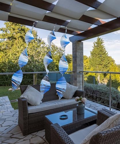 Bird Scare Devices Highly Reflective 3D Bird Reflectors, Shiny Bird Deterrents for Outside Patio, Wind Spinners Outdoor Garden Decoy to Keep Birds, Woodpeckers Away from House, Outdoor