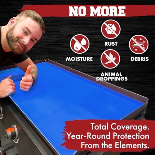 KITCHEN PERFECTION 36" Silicone Griddle Cover Mat For Blackstone Griddle 36 Inch –Hermetic Protection From Rust & Debris All Year, Fits All Blackstone 36 Inch Models -Heavy Duty Food Grade Silicone