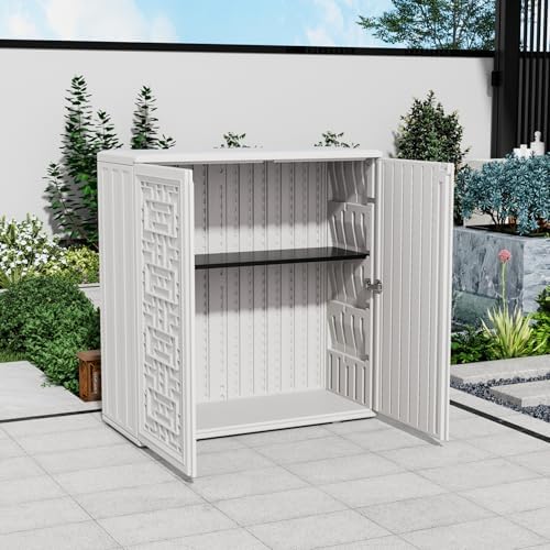 33.3”x9”x0.6” Metal Shelf for 60 Gallon Outdoor Storage Cabinet - '1-Piece Black Metal Laminate Shelf ', Easy to Assemble.Shelves only!(Black)