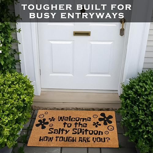 MAINEVENT Welcome to The Salty Spittoon Door Mat 30x17 Inch, Salty Spittoon Doormat, Welcome Mat, Funny Nerd Gift Geek Decor Funny Nerdy Decor