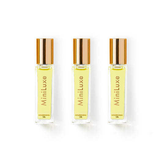 MINILUXE - Nourishing Cuticle Oil Rollerball Trio | Clean, Vegan, Cruelty-Free Nail Care (Pack of 3, 0.33 fl oz | 10 ml)