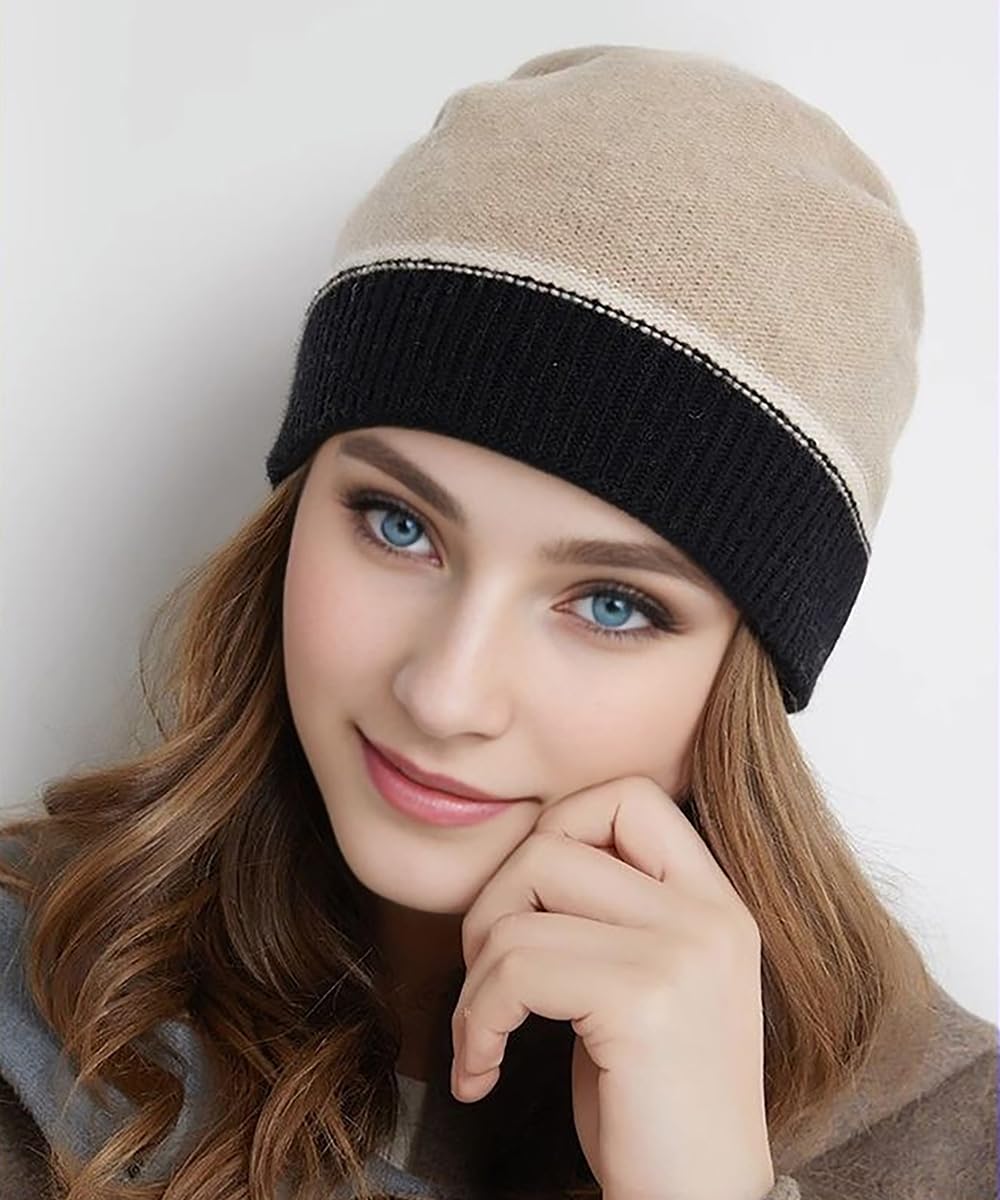 DANMY Womens Winter Hat Warm Chunky Cable Knit Beanies Hat,Winter Beanie Hats for Women Skull Cap