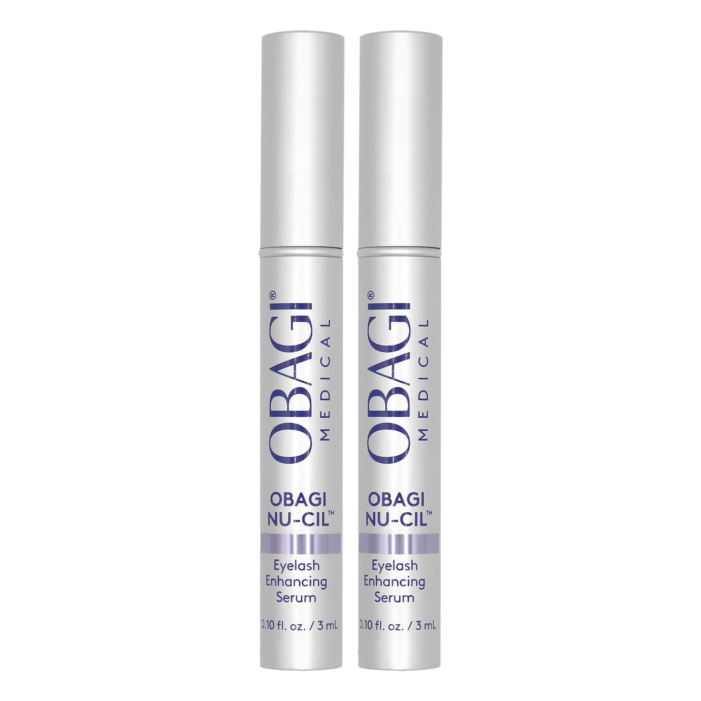 Obagi Nu-Cil Eyelash Enhancing Serum – Nourishing Lash Serum with Biotin for Thicker & More Defined-Looking Lashes – 0.1 oz, Pack of 2