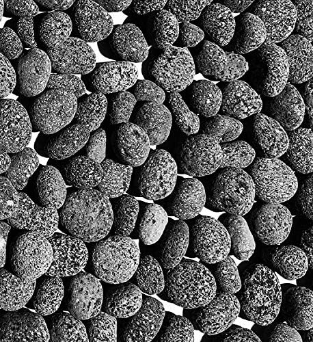 Black Lava Rocks for Fire Pit - 2 to 3 Inch 20 lbs - Gas Fireplace Stones - Volcanic Rock for Propane Fire Pit - Decorative Stone for Outdoor & Indoor Gas Fireplace
