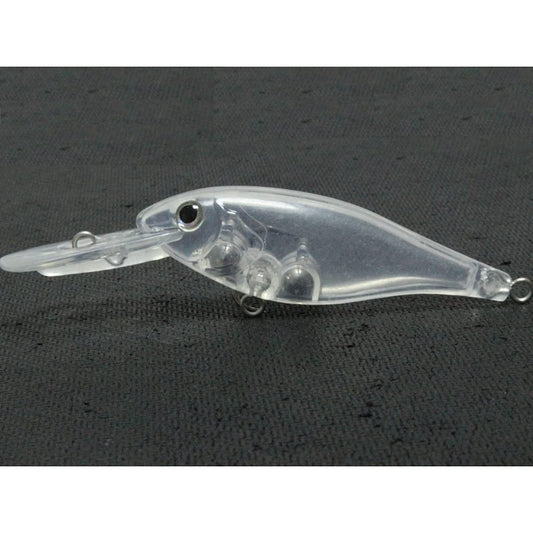 wLure 10 Blank Unpainted Minnow Crankbait Topwater Lipless Jerkbait Fishing Lures (UPC187P10)