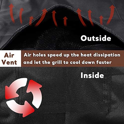 Uniflasy 65 Inch Outdoor Grill Cover for Nexgrill BBQ Cover for Weber Charbroil Kenmore Brinkmann Dyna-Glo Grills, Heavy Duty Waterproof, Special Fade and UV Resistant Material 600 D Polyester