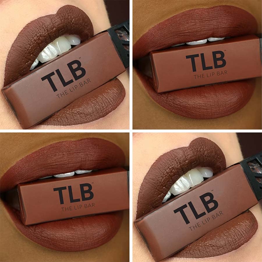 The Lip Bar - Nonstop Liquid Matte Lipstick, Savage (Chocolate Red-Brown) - High Pigment - One Swipe - Long Lasting - Jojoba Oil & Vitamin E - Vegan & Cruelty Free - Makeup & Cosmetics - .24 fl oz