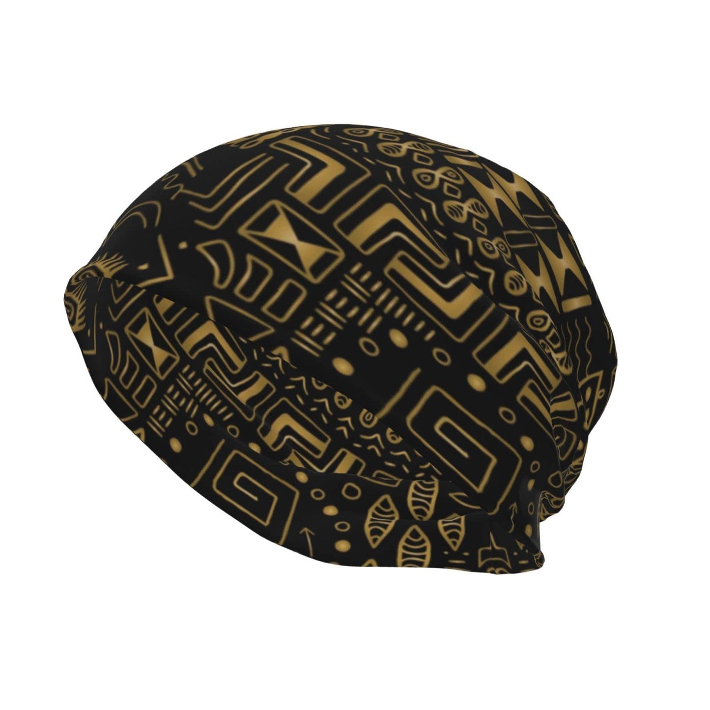MANQINF African Slouchy Beanie Hat Unisex Warm Winter Hat Knit Beanie Skull Cap for Men Women