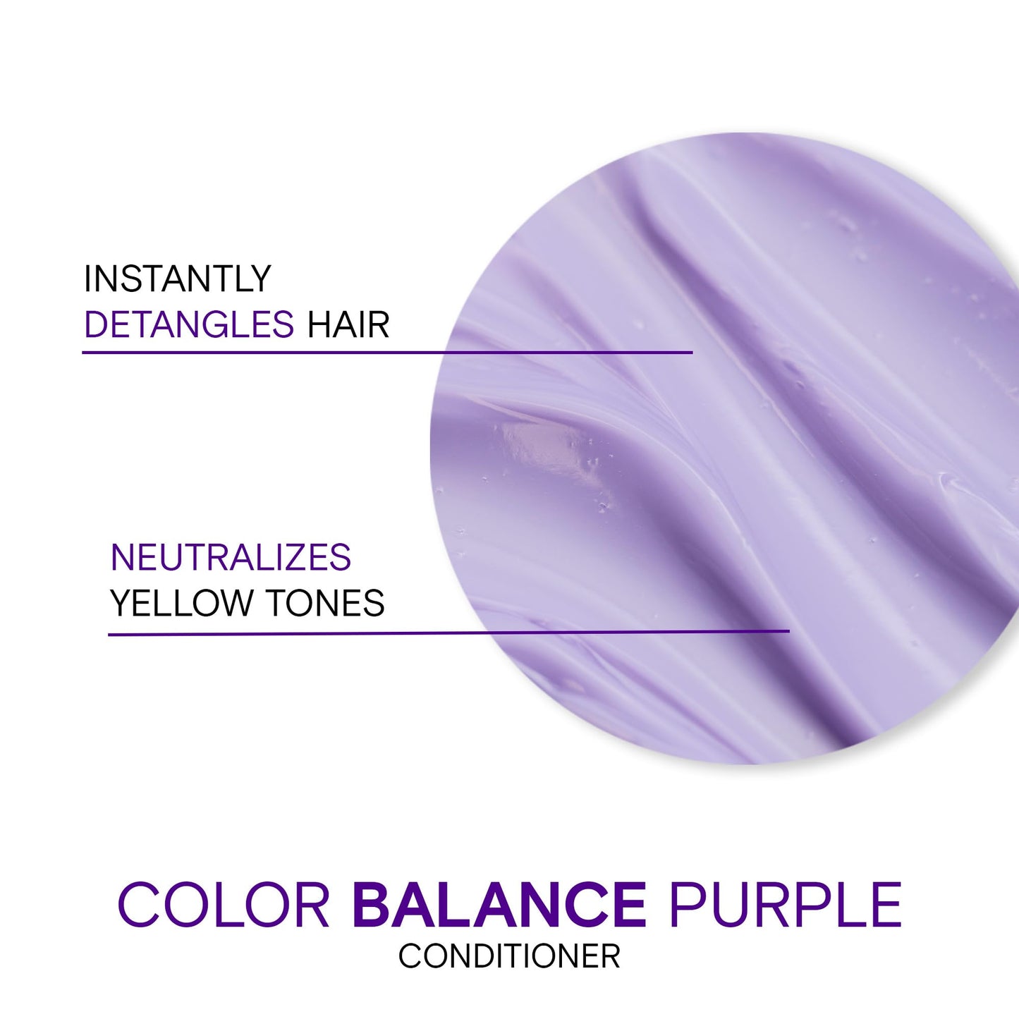 Joico Color Balance Purple Conditioner, 1.7 Fl Oz, For Cool Blonde, Gray Hair, Eliminates Brassy Yellow Tones, Boosts Vibrancy & Shine, UV Protection, With Rosehip Oil & Green Tea Extract