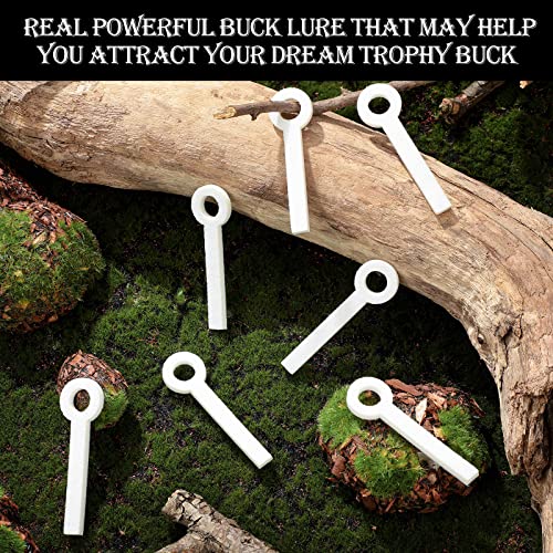 Oudain Deer Urine Wick White Hunting Scent Buck Attractant Wicks for Hunting Doe Estrus Wicks Absorbing Wick for Hunting Whitetail Deer Scent Drags(30 Pcs)