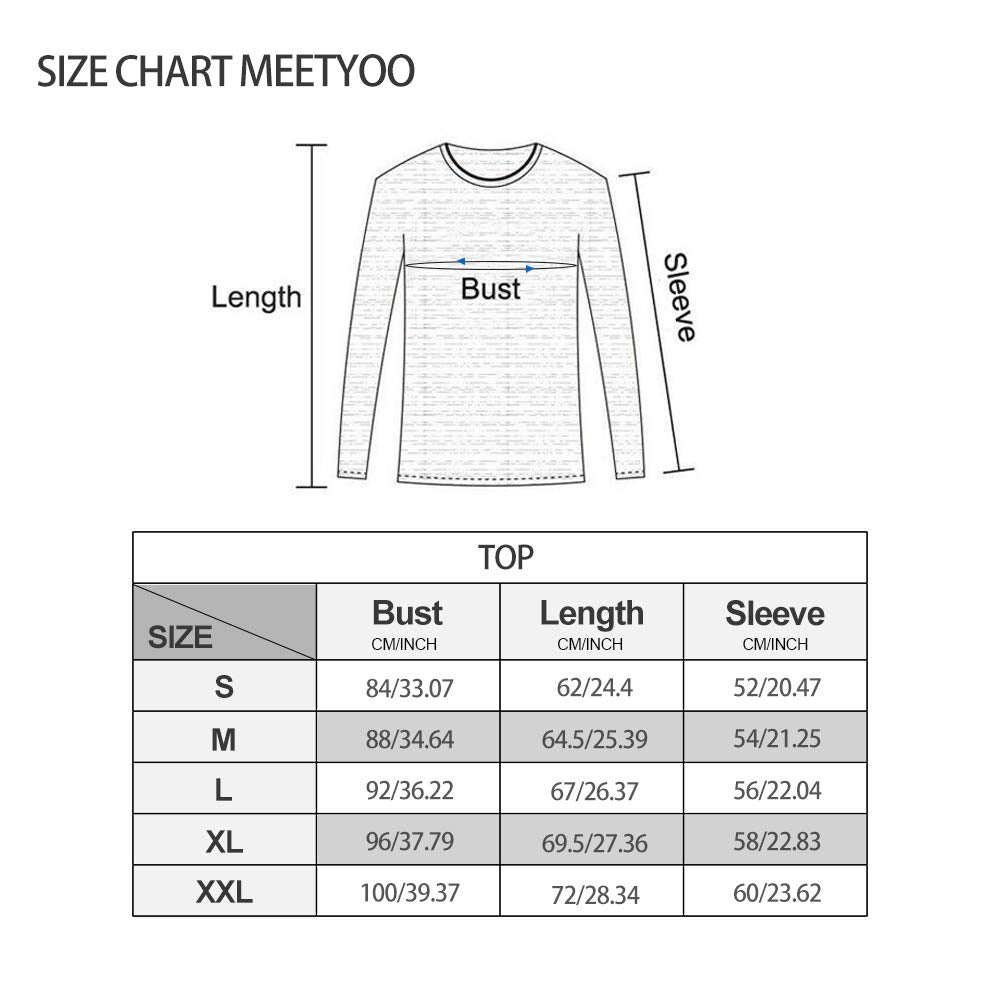 MEETYOO Men's Compression Long Sleeve Athletic Workout Shirt, Green, X-Large