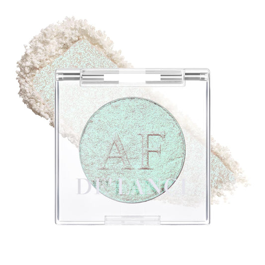Highlighter Makeup,Green White Pink Shimmer Multichrome Face Highlighter Powder for Eyes Cheek Body,Waterproof Glint iluminadores de maquillaje Korean Highlight Makeup, Shine Natural Glow Enhancer, 04