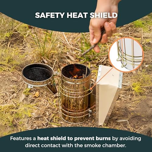 Bee Smoker Stainless Steel Heat Shield High Standard 11"