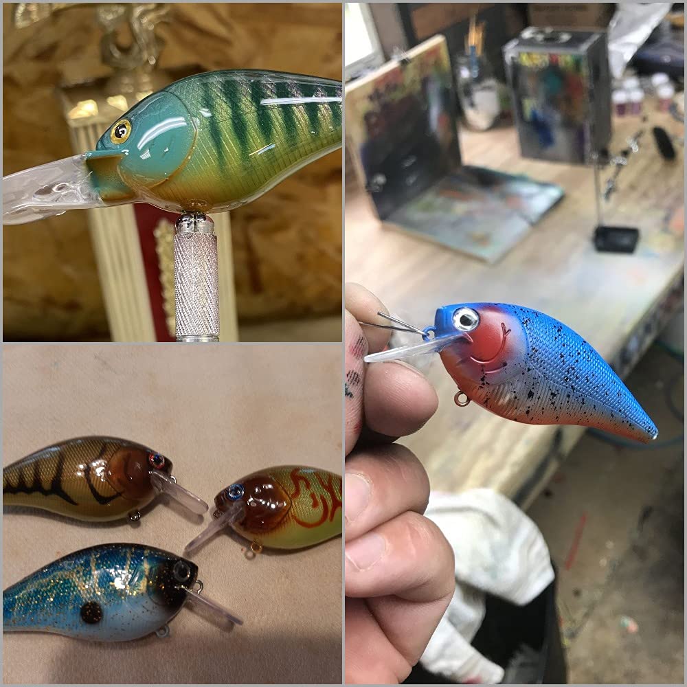 wLure 10 Blank Unpainted Minnow Crankbait Topwater Lipless Jerkbait Fishing Lures (UPHC25P10)