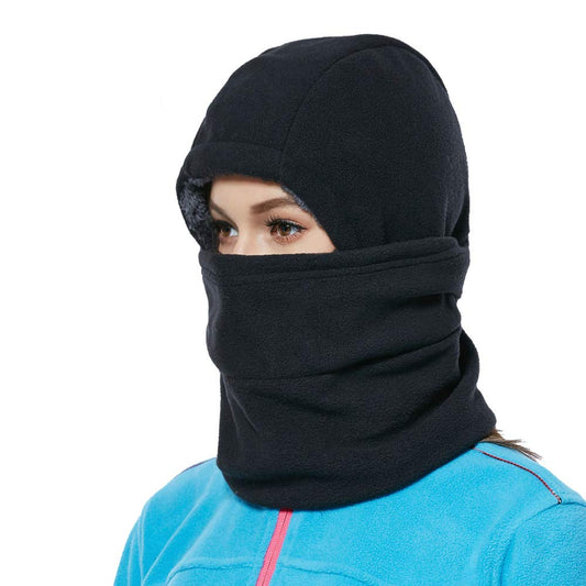 Heavyweight Balaclava Face Mask, Winter Warmer Thermal Fleece Windproof Mask for Skiing Cycling Motorcycle Black