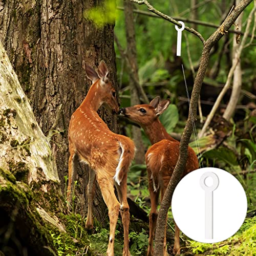 Oudain Deer Urine Wick White Hunting Scent Buck Attractant Wicks for Hunting Doe Estrus Wicks Absorbing Wick for Hunting Whitetail Deer Scent Drags(30 Pcs)