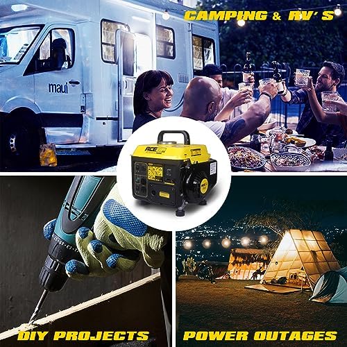 Aceup Energy 1,200W Gas Powered Generator, Small Portable Generator for Home Use Camping Ultralight, EPA & CARB Compliant