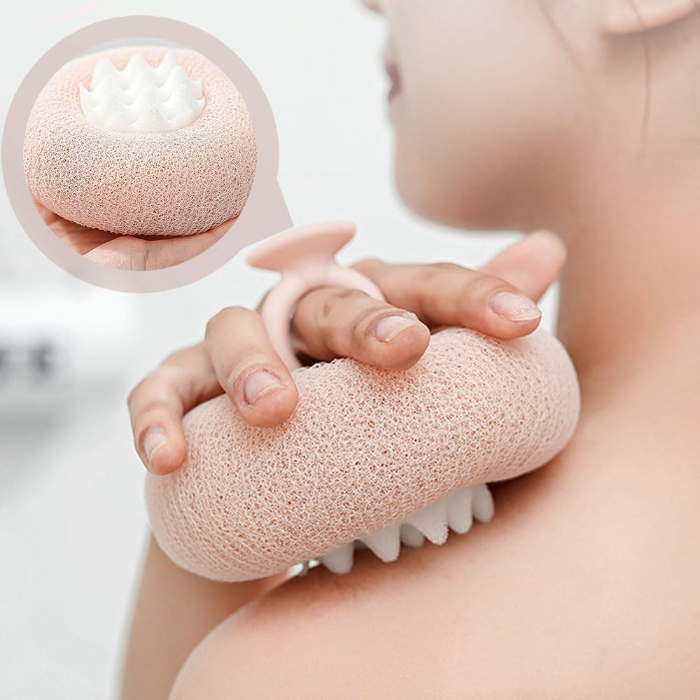 Super Soft Sunflower Suction Cup Bath Ball, 2024 Upgraded 2-in-1 Sunflower Bath Ball Exfoliating Bath Sponge Cleaning Brush, Sponge Mesh Pouf Shower Ball for Women, Men Shower (Colorful-8)
