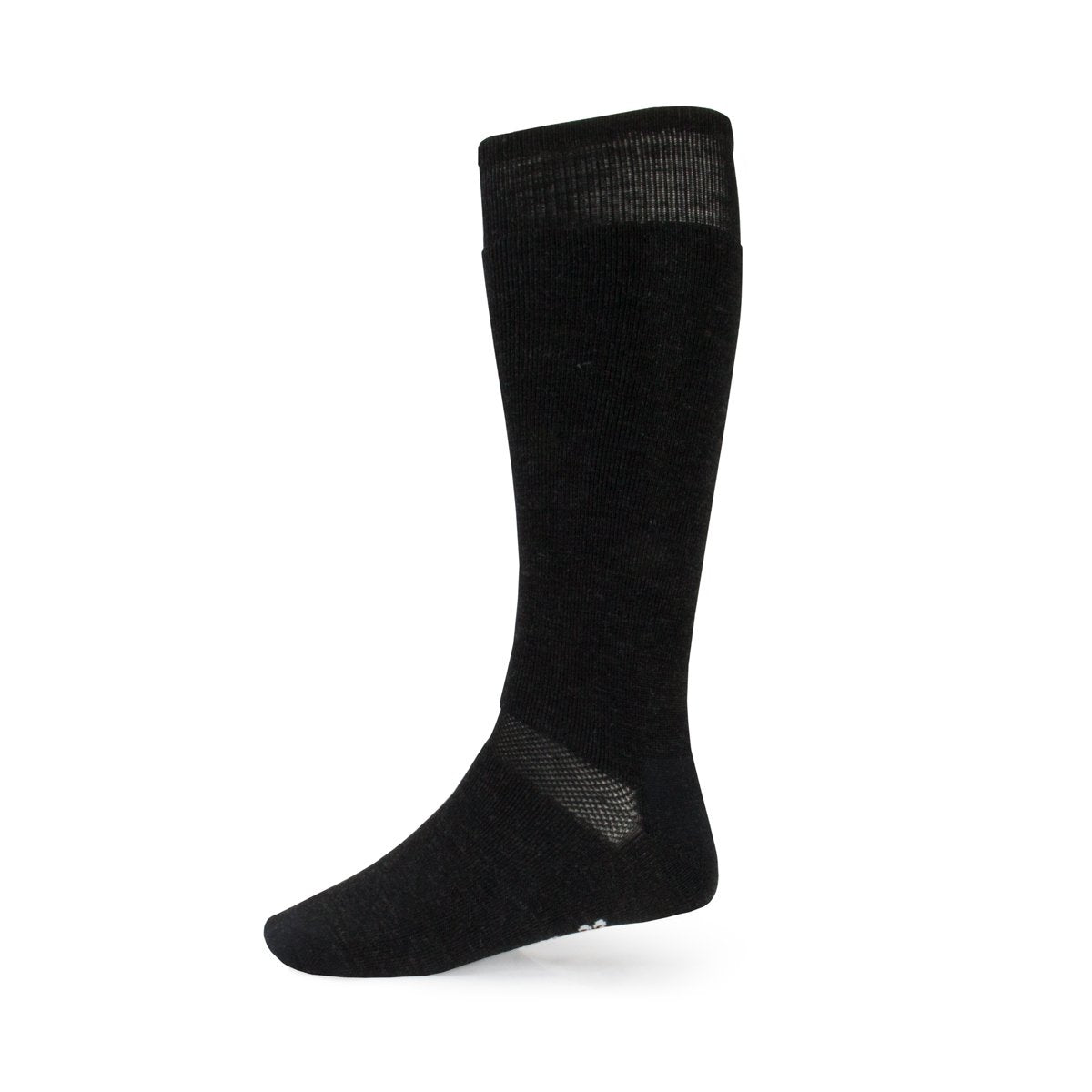Merino Wool Ski and Snowboard Sock Black Medium