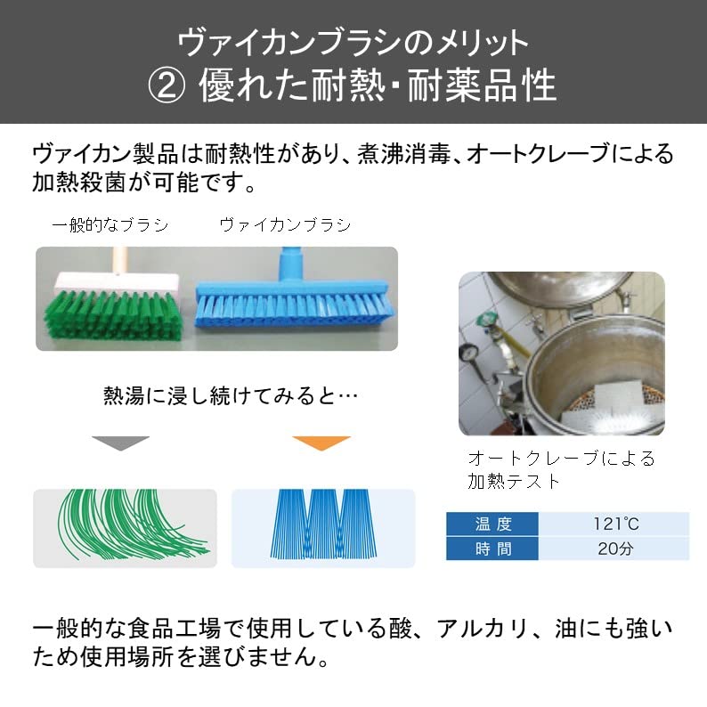 Vikan, Orange Brush,Nail,Stiff,PP/PBT, 6440