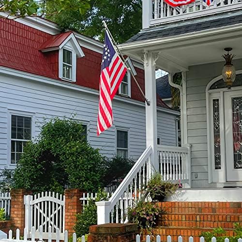 Bradford Betsy Ross Flag 3x5 ft Outdoor Embroidered 13 Star American Flags Heavy Duty, Double Sided Colonial Flag 13 Stars for 4th of July Memorial Day Use Long Lasting