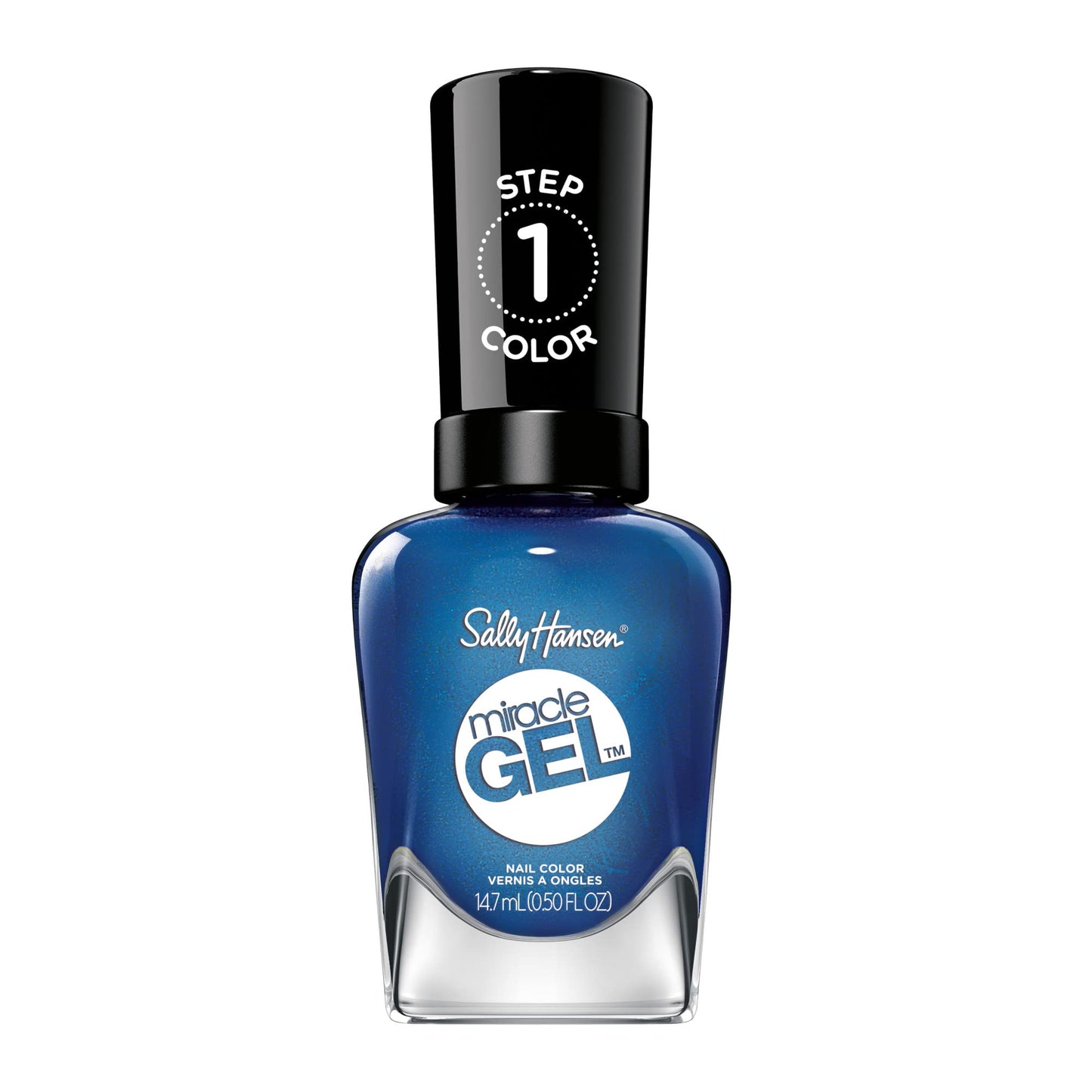Sally Hansen Miracle Gel™, Travel Seekers Blues Cruise, Long Lasting, Gel-Like Formula, No UV Lamp Needed, Blue Nail Polish