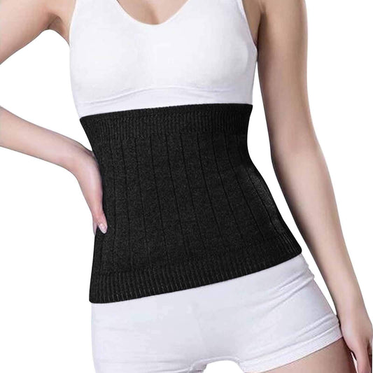 Soft Body Warmer Lower Back Belly Waist Band Binder Kidney Warmer Wrap Christmas Winter Gift for Men Women Elder