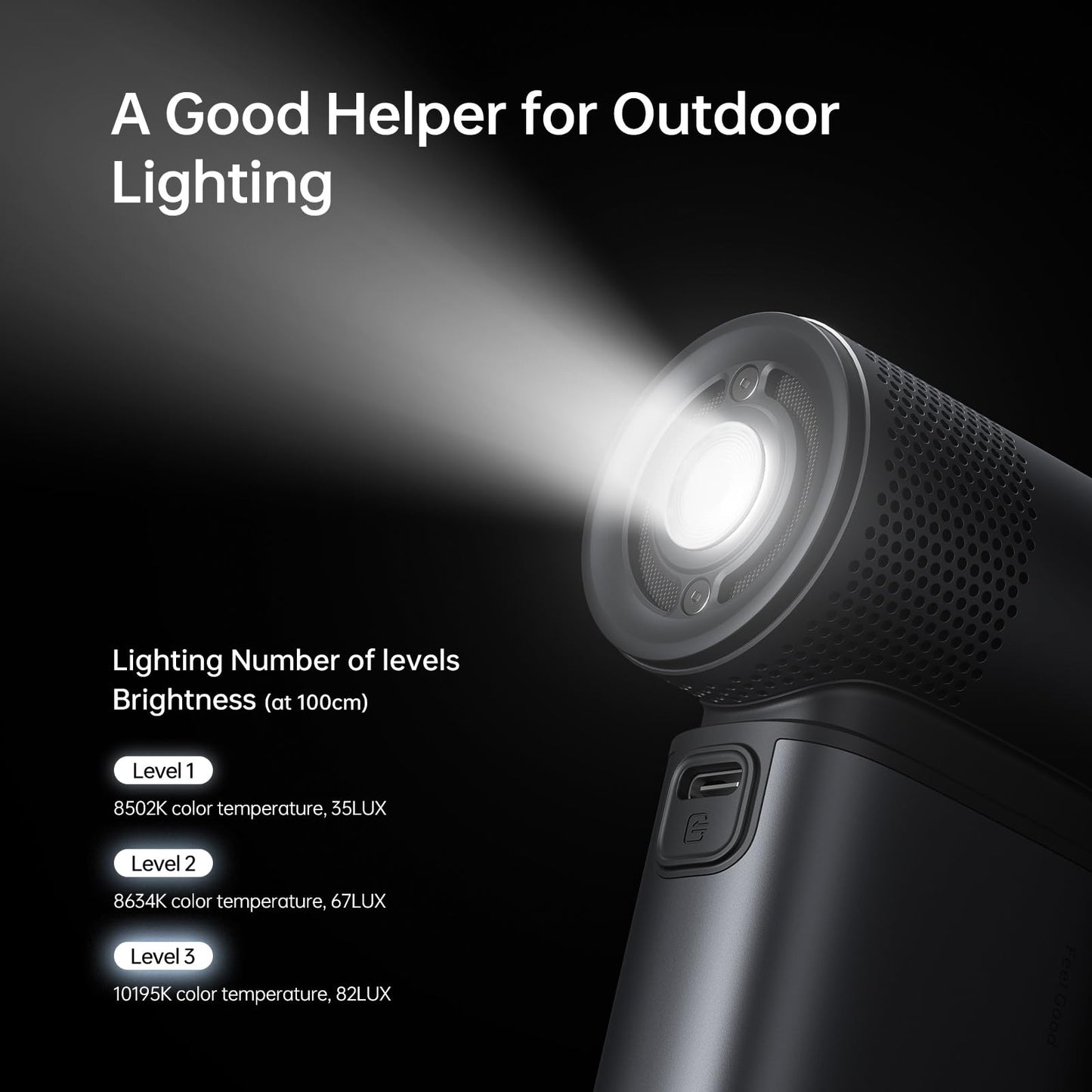 JISULIFE Portable Handheld Fan Ultra2, 9000mAh Max 25 Hrs, 5 IN 1, 100 Speed Turbo Fan Rechargeable 18W Power Bank with Flashlight, Metal Shell Multi-Function Travel Essentials Gifts for Men-Grey