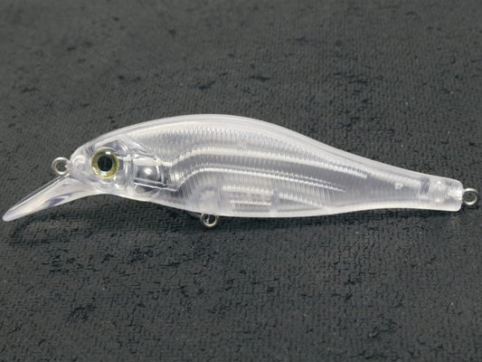 wLure 10 Blank Unpainted Minnow Crankbait Topwater Lipless Jerkbait Fishing Lures (UPM718P10)