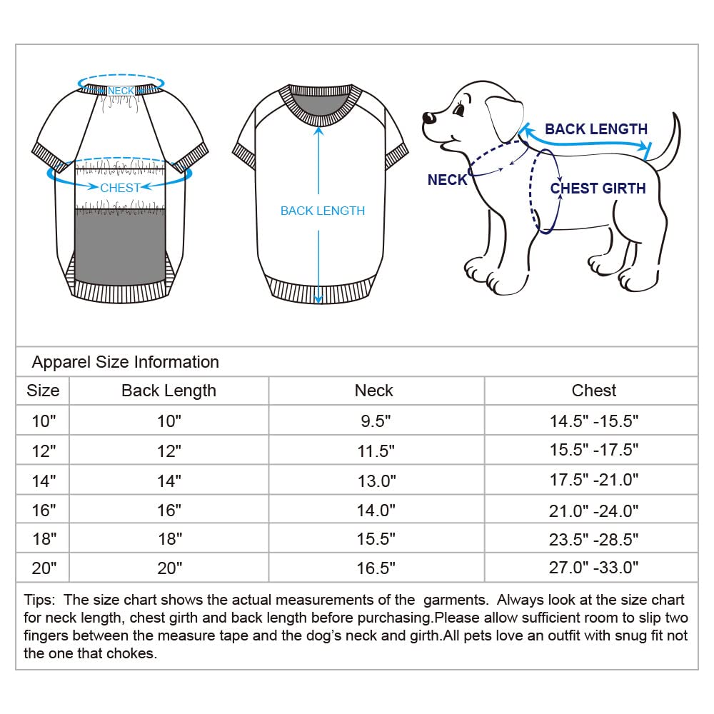 Blueberry Pet Soft & Comfy Merry Christmas Holiday Festive Bear Pullover Turtleneck Fall Winter Dog Sweatshirt Coat, Back Length 18", Warm Clothes for Large Dogs